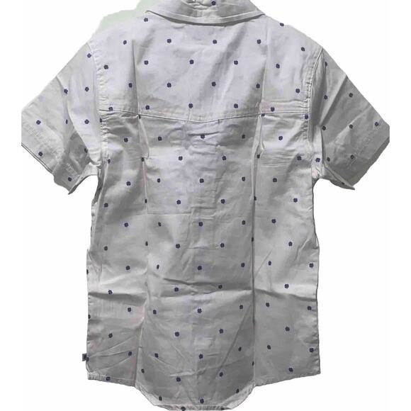 Lucky Brand Boys 2pc Button Up Shirt/Denim Shorts Set Clover Woven - Size 7 - Picture 3 of 10